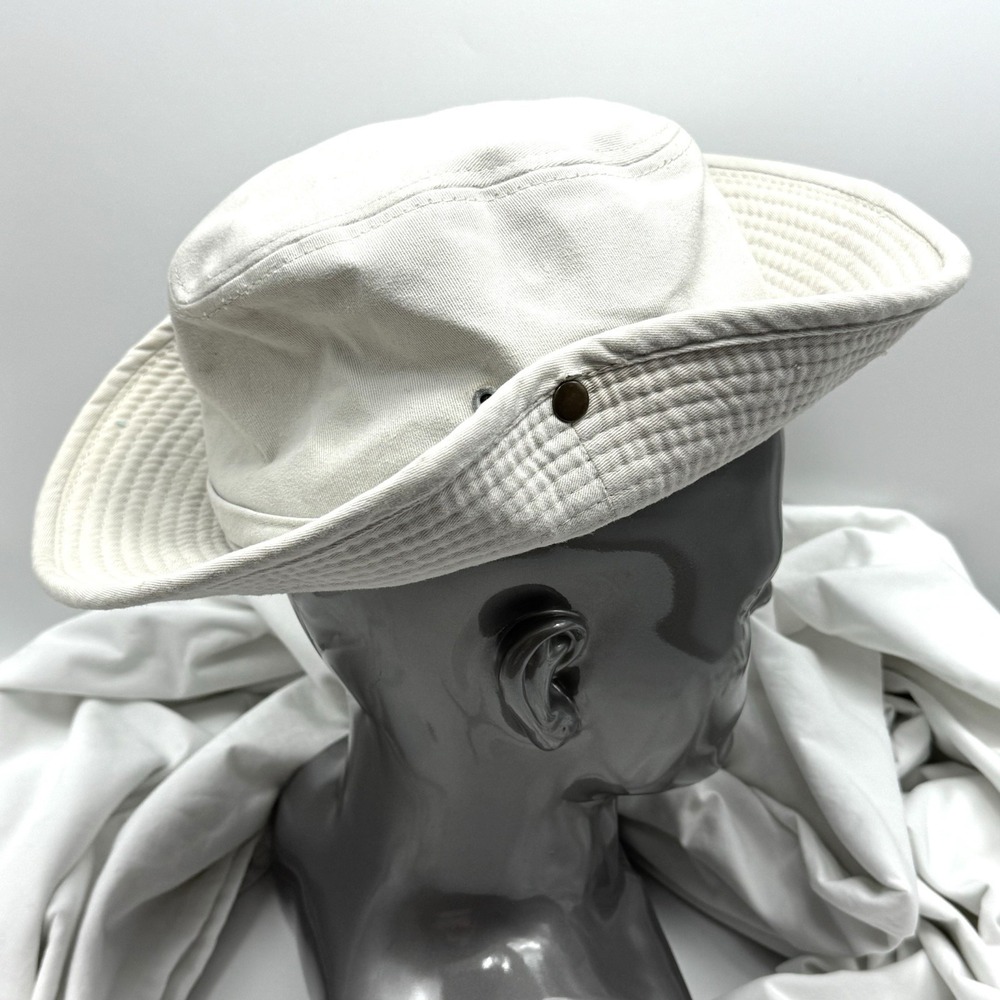 Duluth Trading Co. Men's Woman's Safari Bucket Hat Khaki Size Large Sun Hat Snap - Picture 4 of 13